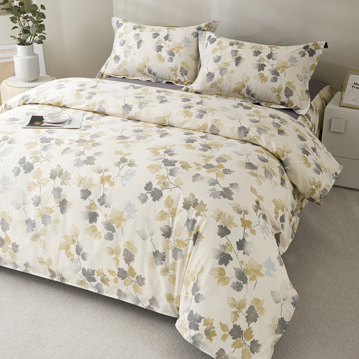 Élysée Cotton Bedskirt Duvet Cover Set