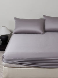 Enamel Gray TENCEL™ Fitted Sheet