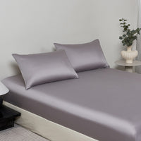 Enamel Gray TENCEL™ Fitted Sheet