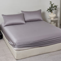 Enamel Gray TENCEL™ Fitted Sheet