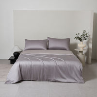 Enamel Gray TENCEL™ Fitted Sheet Set