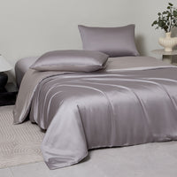 Enamel Gray TENCEL™ Fitted Sheet Set