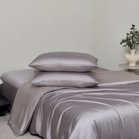 Enamel Gray TENCEL™ Fitted Sheet Set