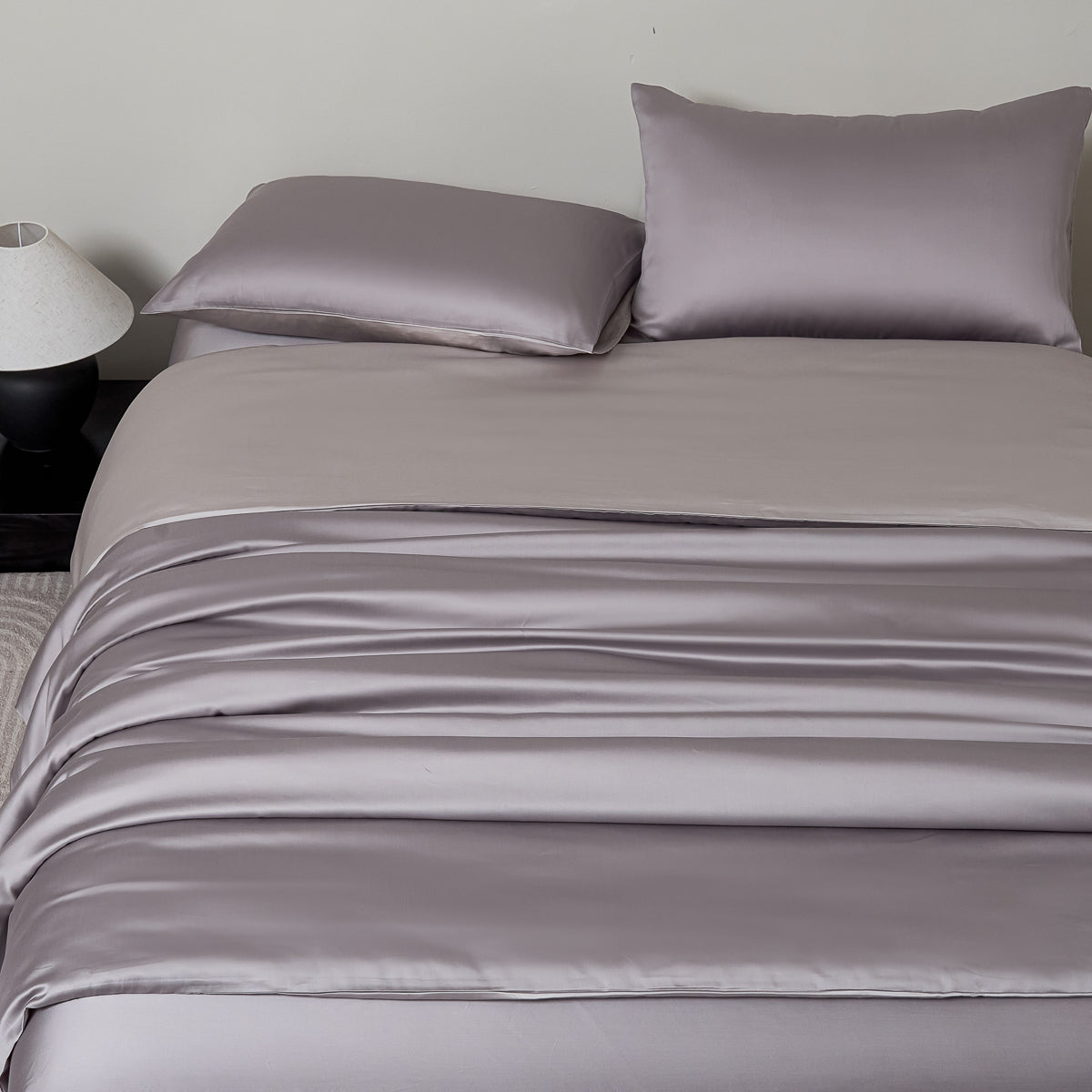 Enamel Gray TENCEL™ Fitted Sheet Set