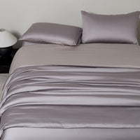 Enamel Gray TENCEL™ Fitted Sheet Set