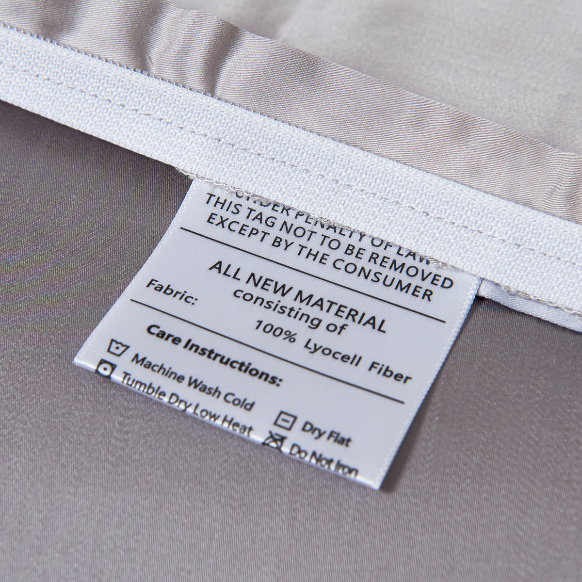 Enamel Gray TENCEL™ Fitted Sheet Set
