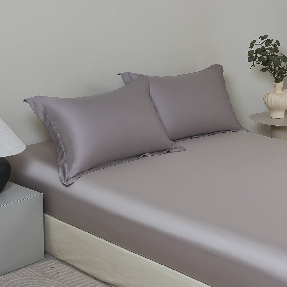 Enamel Gray TENCEL™ Pillow Sham x2p