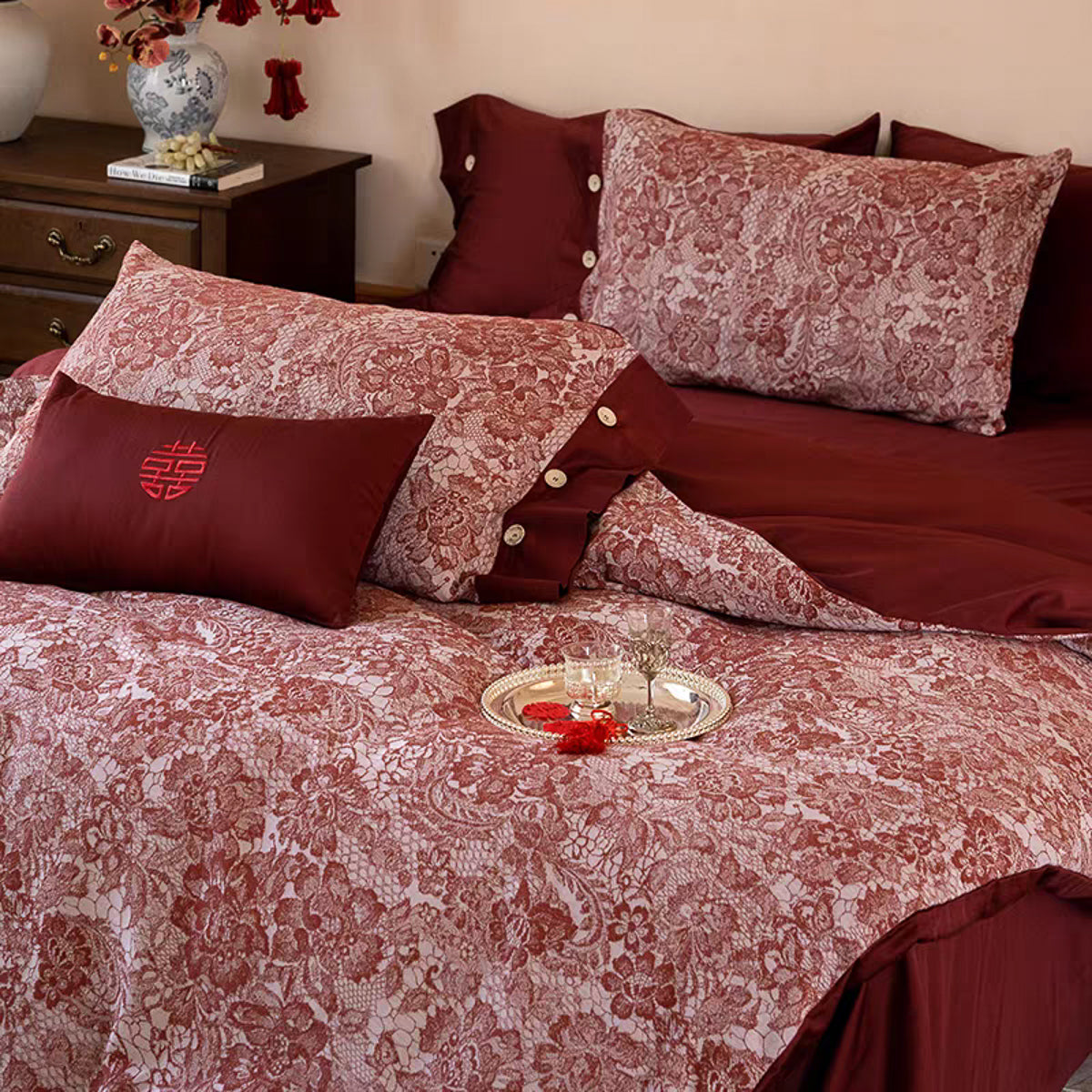 永禧 婚庆提花套件