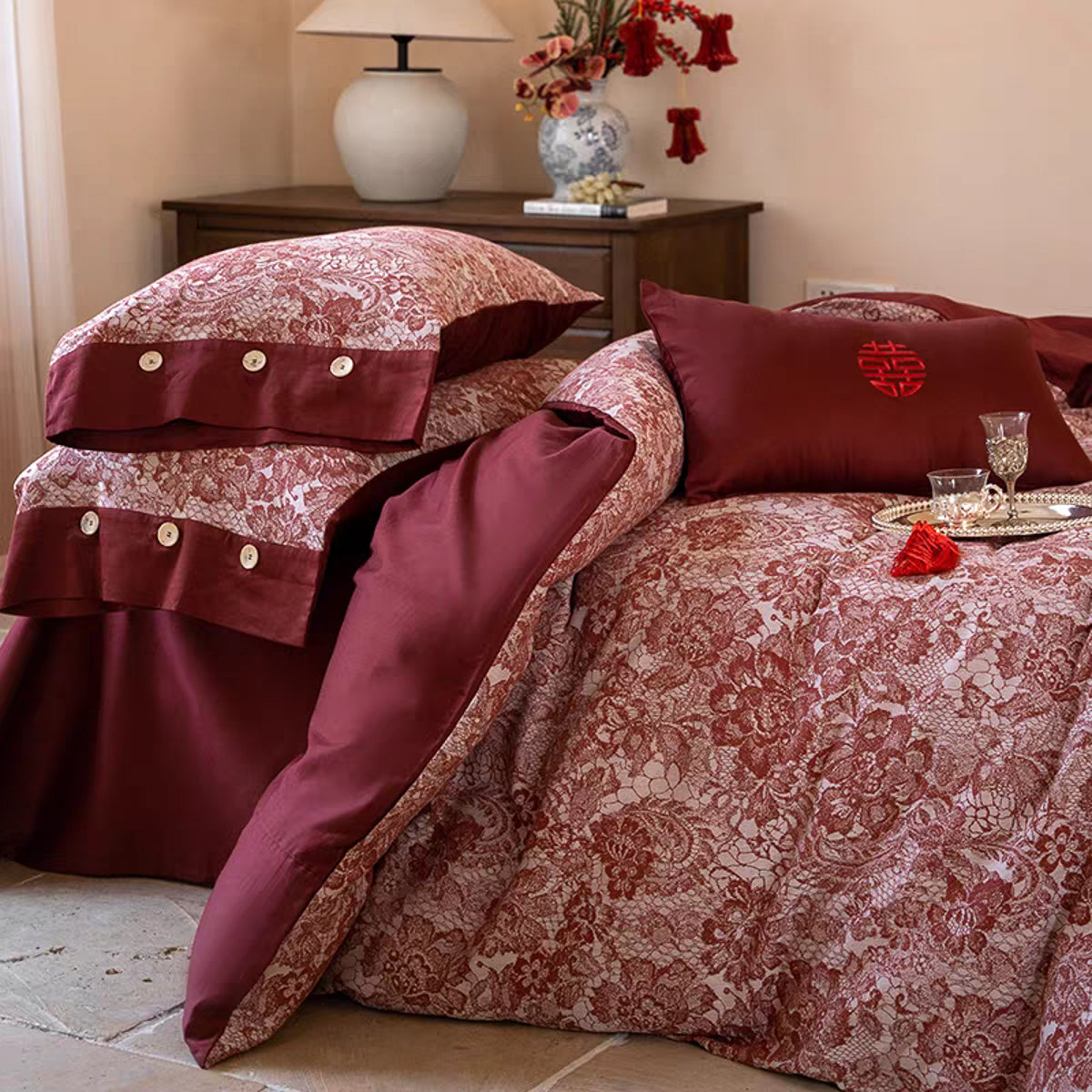 永禧 婚庆提花套件