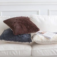 Faux Fur Decorative Pillowcase (20"x20")