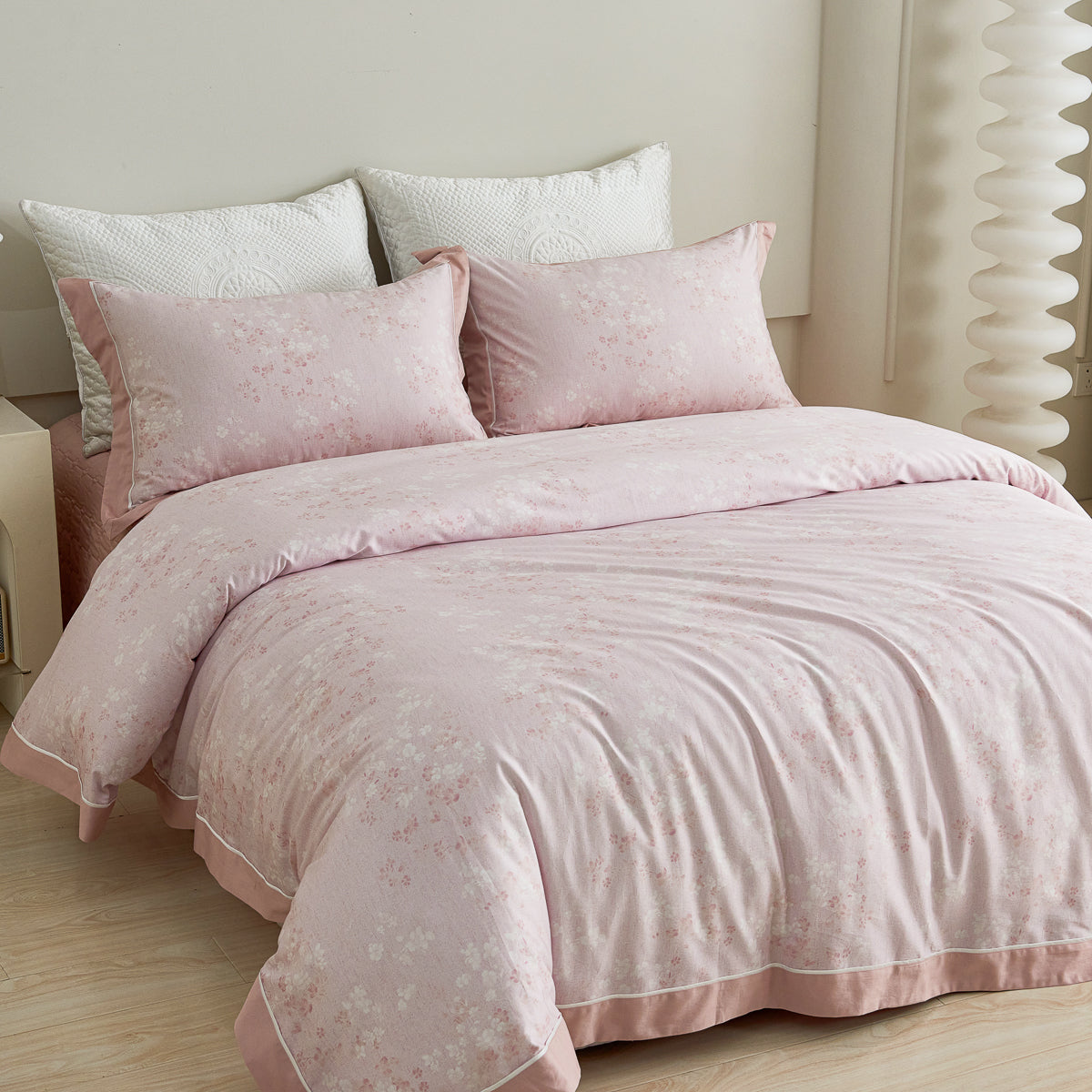 Florin Floral Premium Cotton Bedspread Set