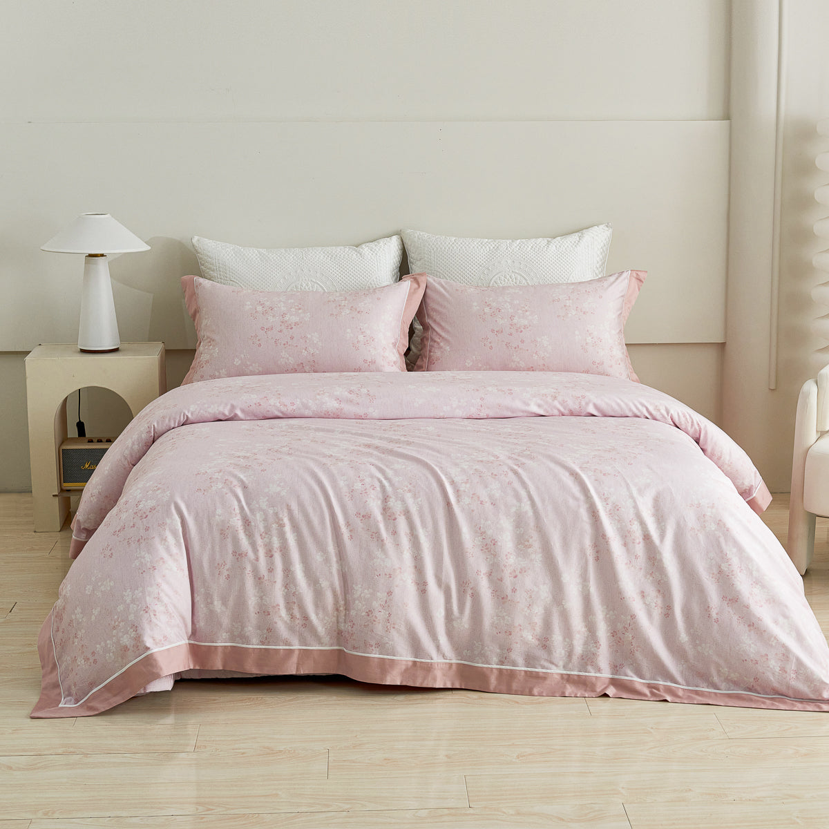 Florin Floral Premium Cotton Bedspread Set