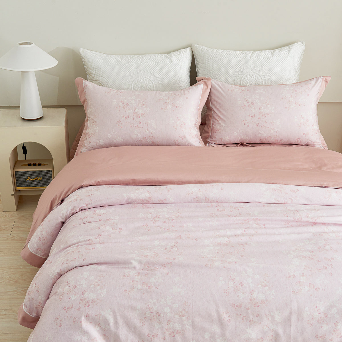 Florin Floral Premium Cotton Bedspread Set