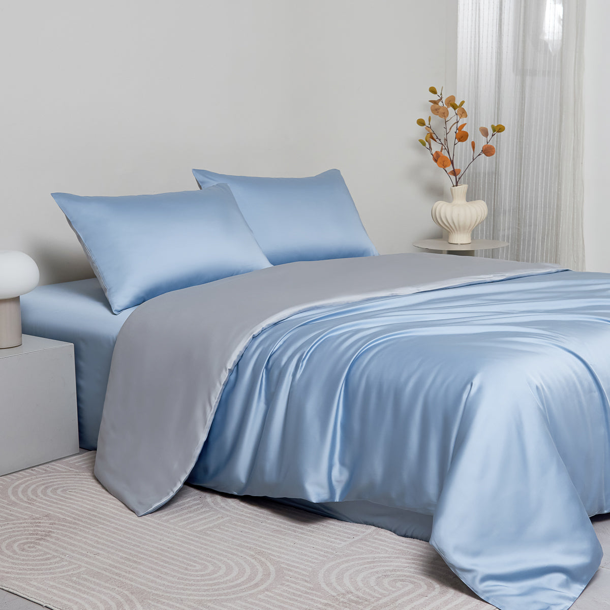 苍穹蓝 天丝床笠套件