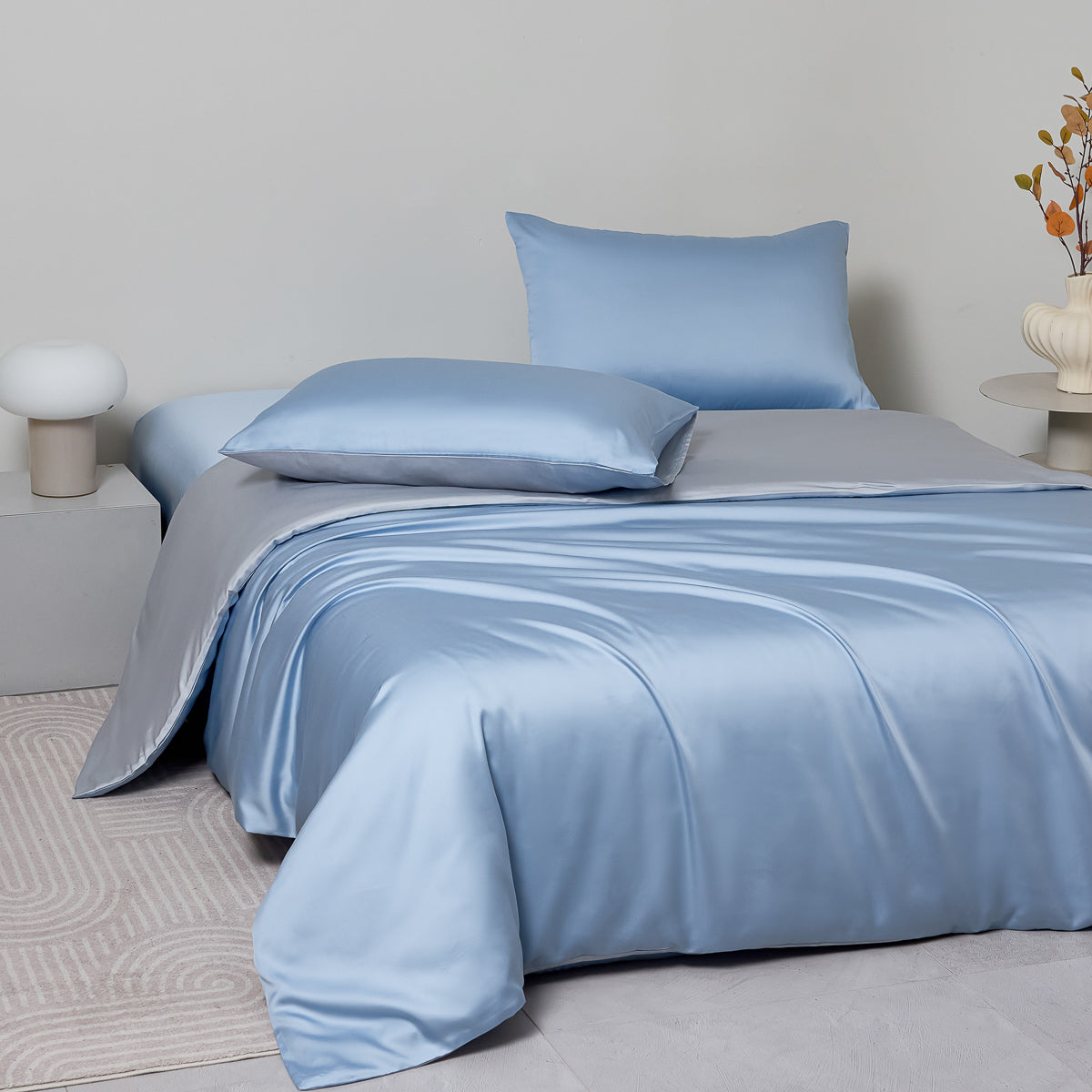 苍穹蓝 天丝床笠套件