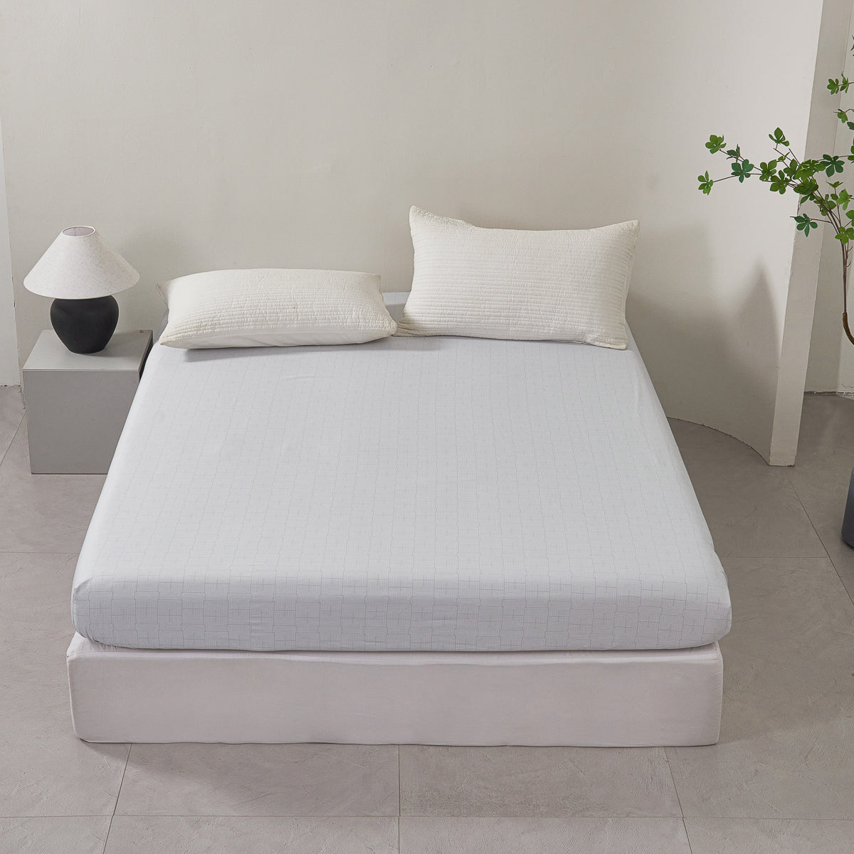 Gilded Ash (Metal) Cotton Fitted Sheet