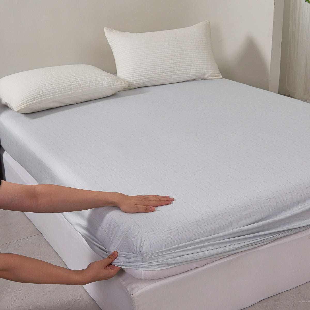 Gilded Ash (Metal) Cotton Fitted Sheet