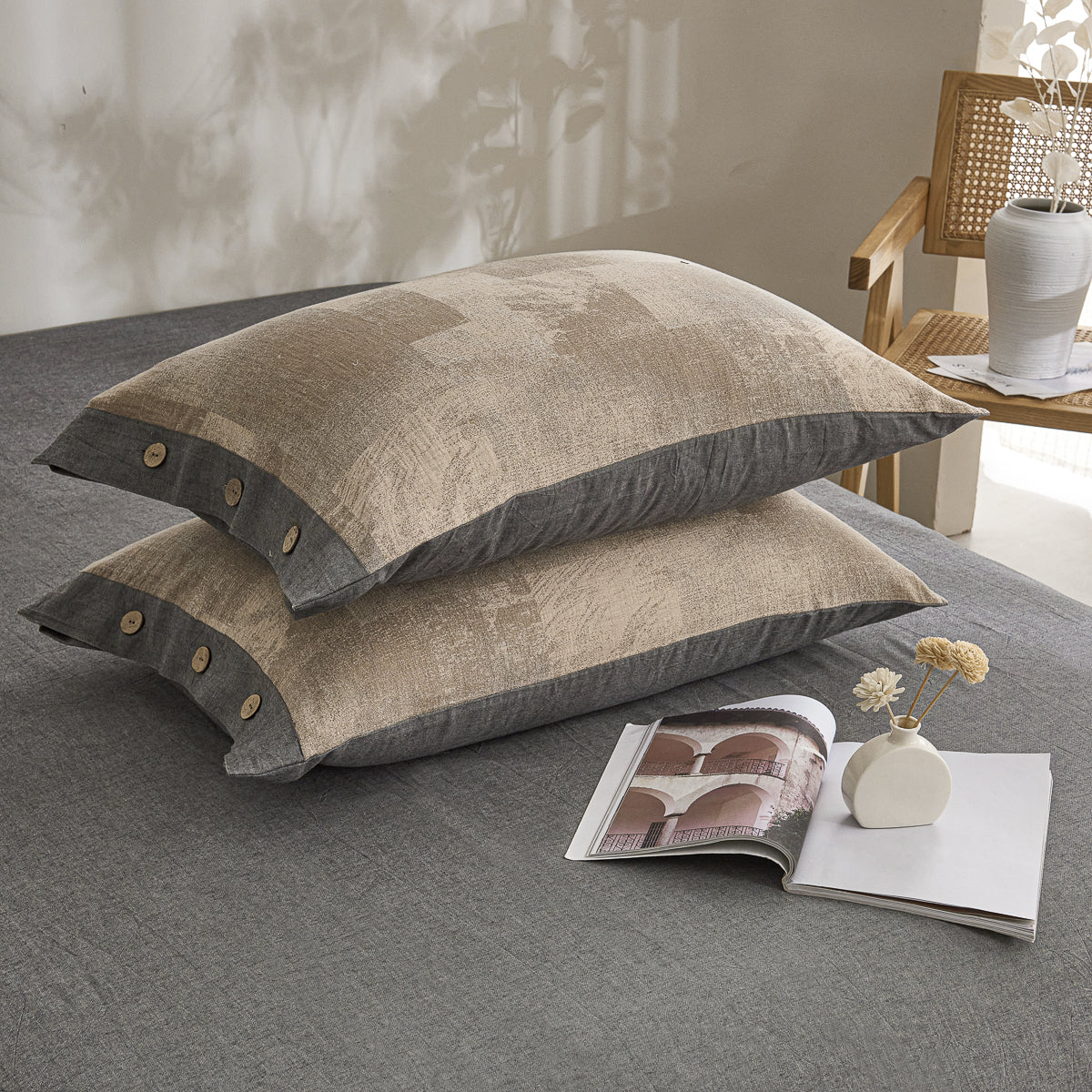 Glance‌ Classic Cotton Weave Fitted Sheet Set