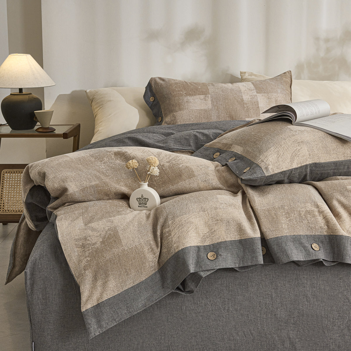 Glance‌ Classic Cotton Weave Fitted Sheet Set