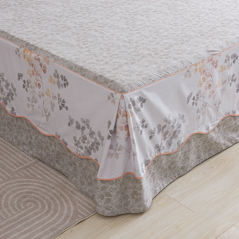 Goya Cotton Bedskirt Duvet Cover Set