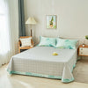 Greenish Floral Premium Cotton Bedspread Set