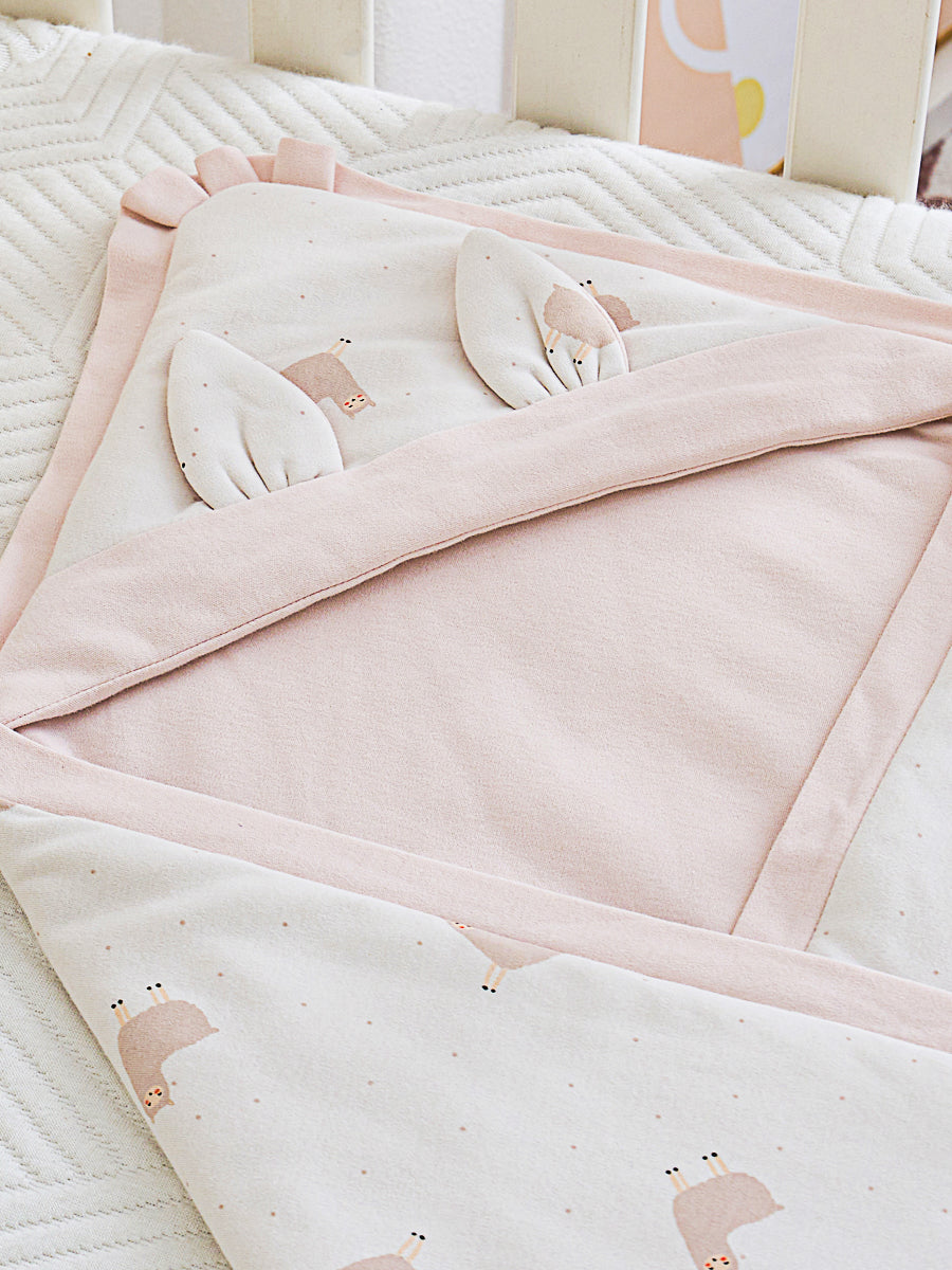 Happy Alpaca Cotton Knitted Baby Wrap Swaddle Blanket
