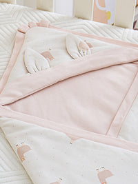 Happy Alpaca Cotton Knitted Baby Wrap Swaddle Blanket
