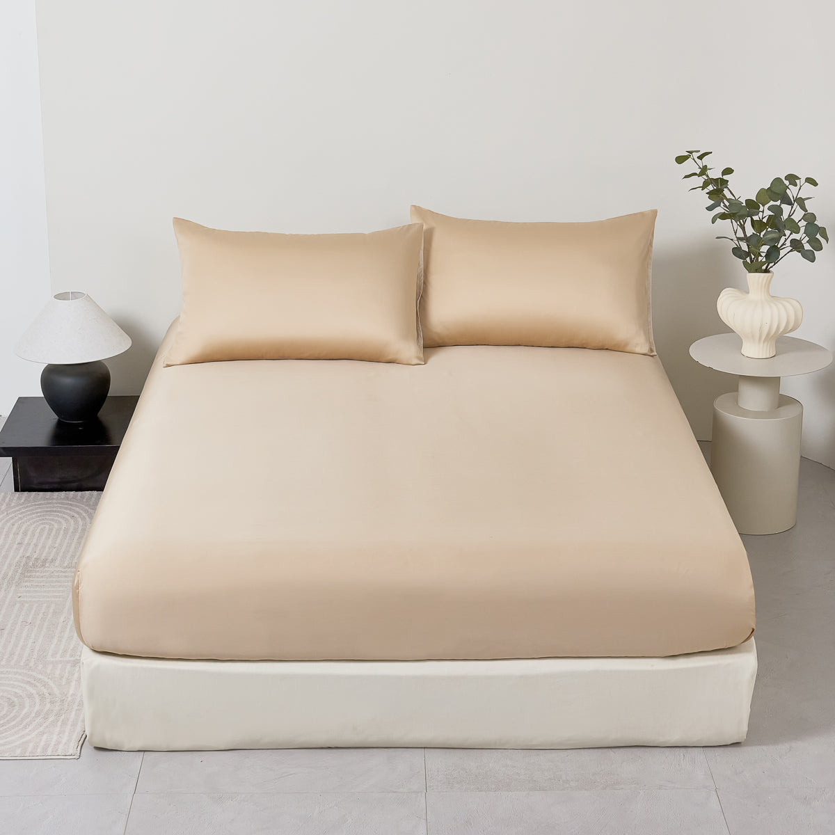 Hazy Champagne TENCEL™ Fitted Sheet