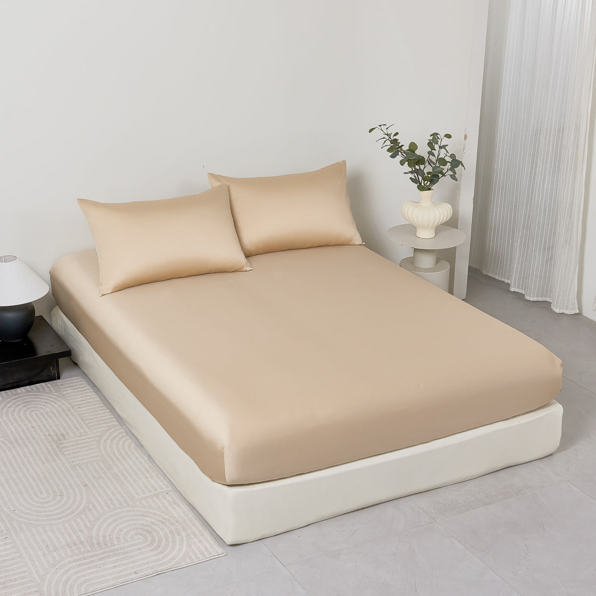 Hazy Champagne TENCEL™ Fitted Sheet