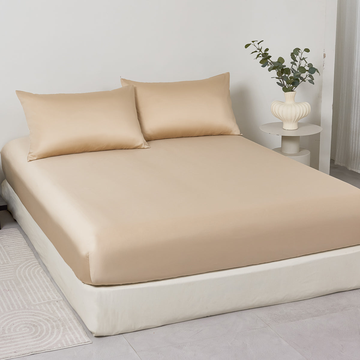 Hazy Champagne TENCEL™ Fitted Sheet
