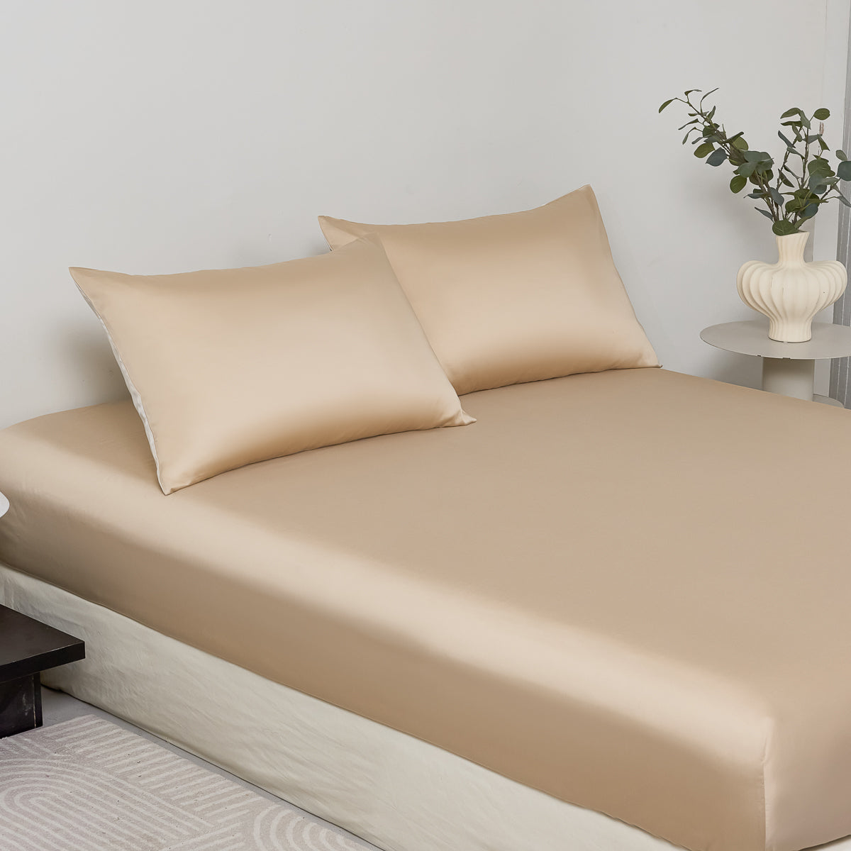 Hazy Champagne TENCEL™ Fitted Sheet