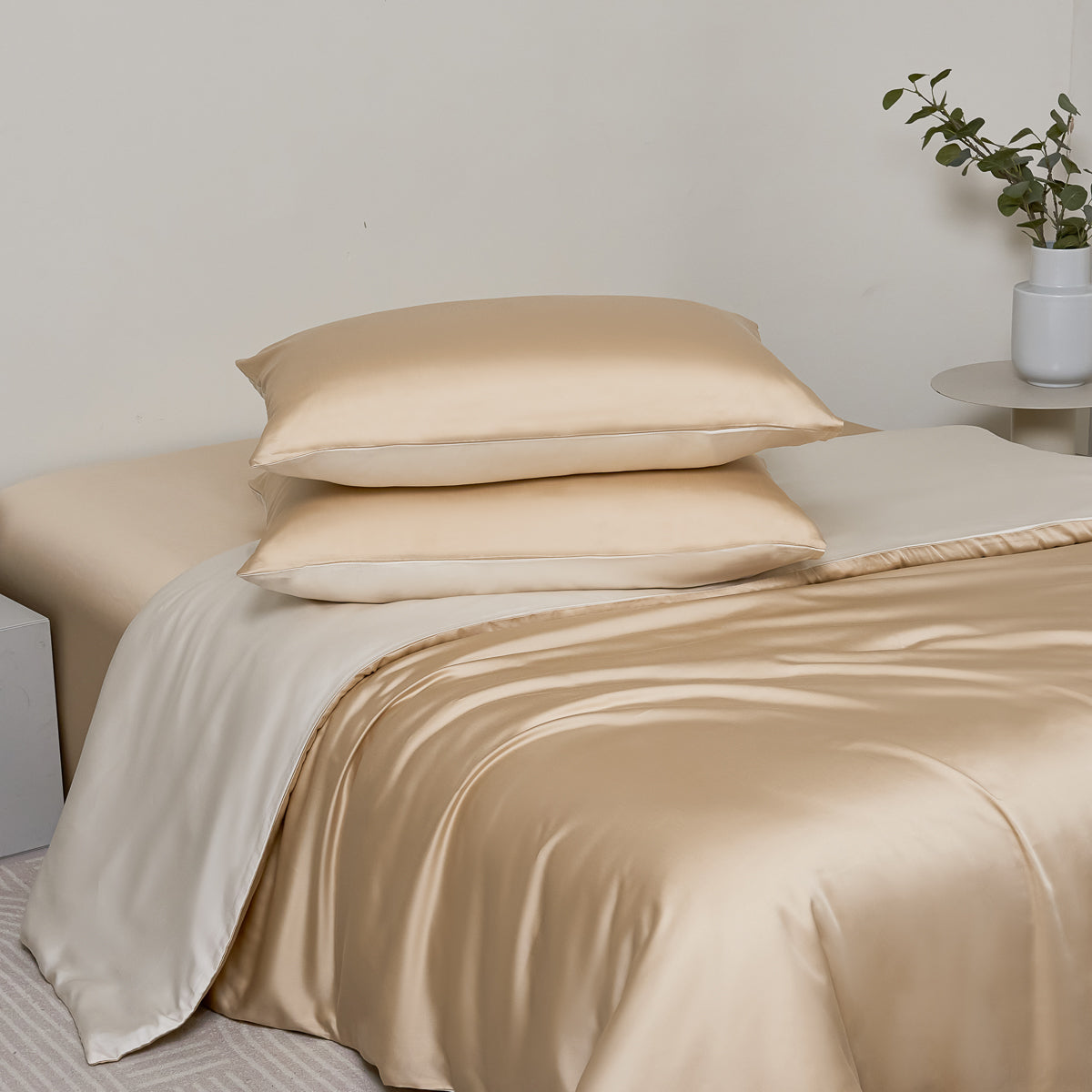 秋曦槟 天丝床笠套件