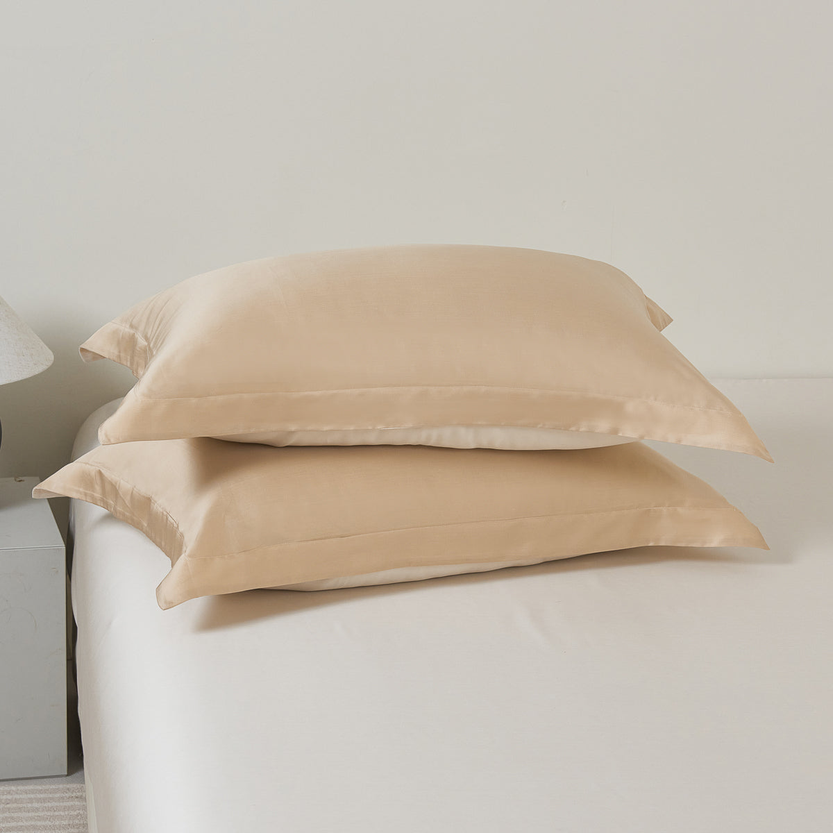 Hazy Champagne TENCEL™ Pillow Sham x2p