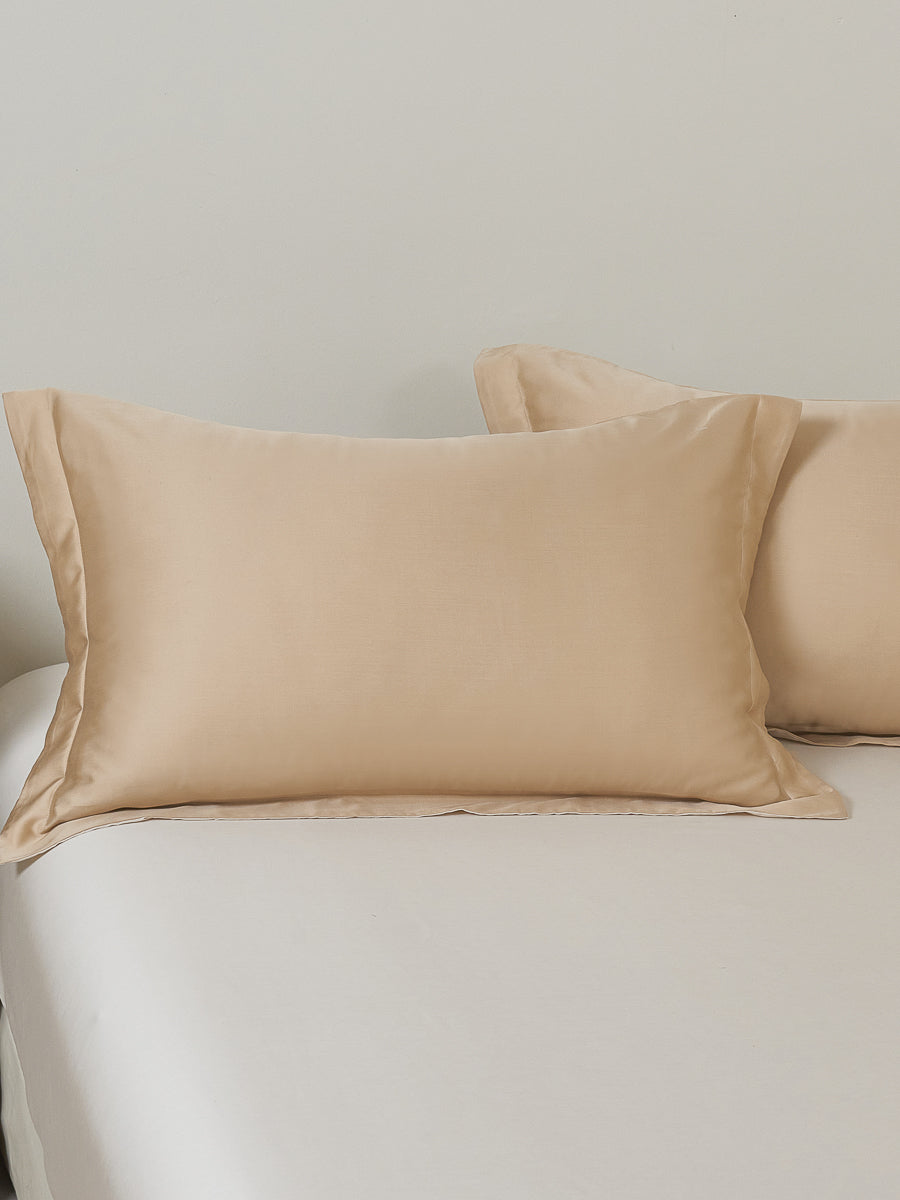 Hazy Champagne TENCEL™ Pillow Sham x2p