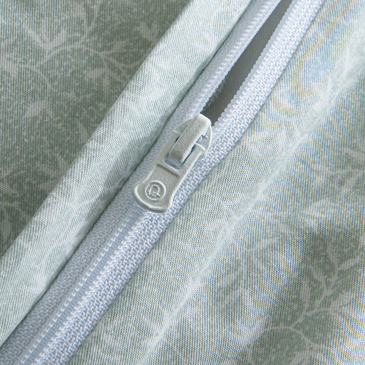 Iota Plum Green Cotton Duvet Cover