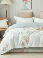 Iris Floral Premium Cotton Bedspread Set