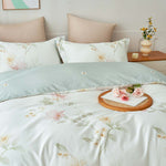 Iris Floral Premium Cotton Bedspread Set