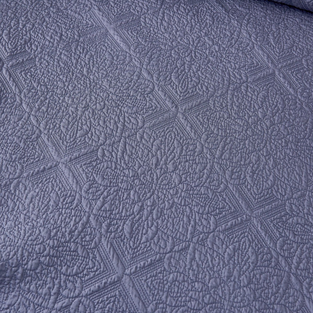 Jazz Blue Premium Cotton Coverlet Set