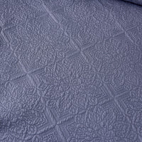 Jazz Blue Premium Cotton Coverlet Set