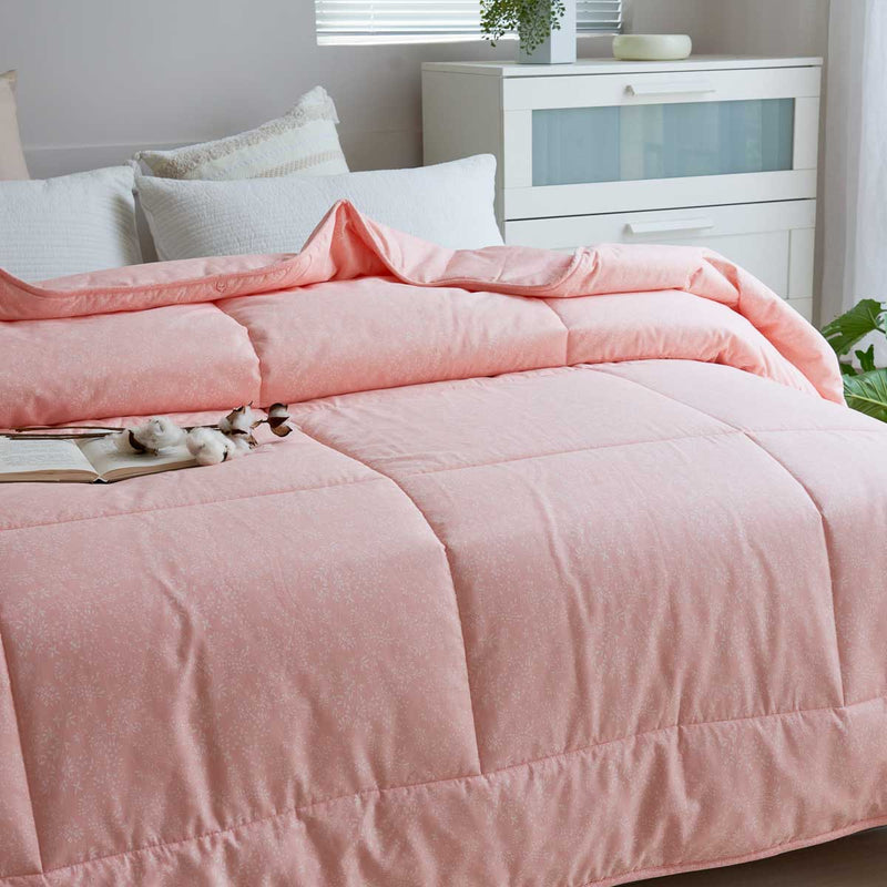 Kai Macaron Pink Pattern Cotton All Season Comforter