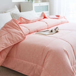 Kai Macaron Pink Pattern Cotton All Season Comforter