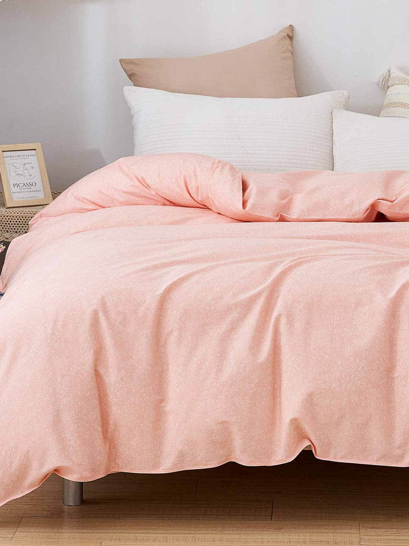 Kai Macaron Pink Pattern Cotton Duvet Cover