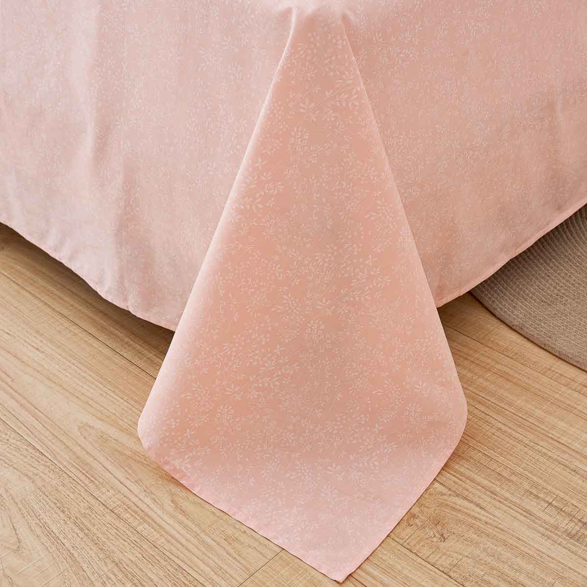 Kai Macaron Pink Pattern Cotton Flat Sheet