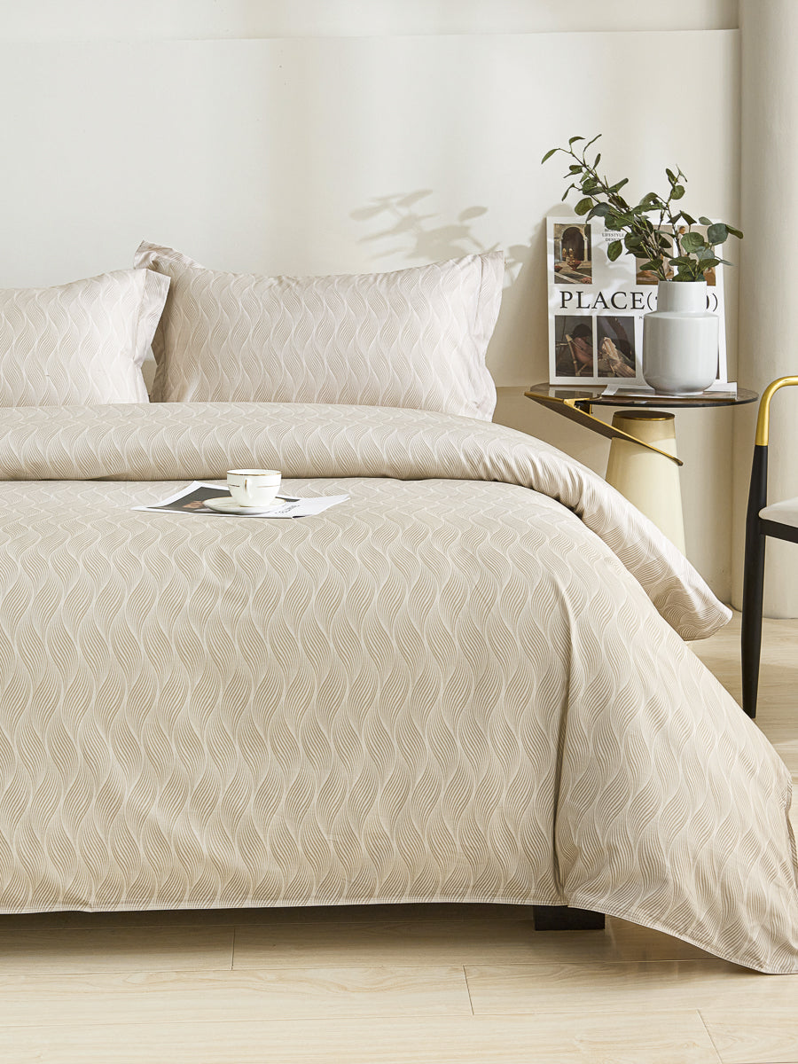 Kamoo Cotton Fitted Sheet Duvet Cover Set