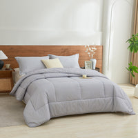 Kappa Microwave Gray Cotton All Season Comforter