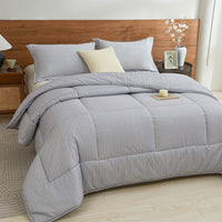 Kappa Microwave Gray Cotton All Season Comforter
