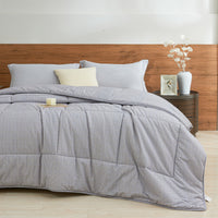 Kappa Microwave Gray Cotton All Season Comforter