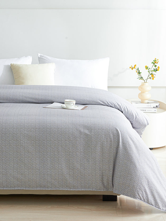 Kappa Microwave Gray Cotton Duvet Cover