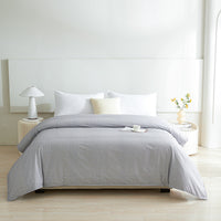 Kappa Microwave Gray Cotton Duvet Cover