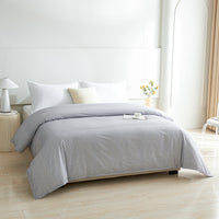 Kappa Microwave Gray Cotton Duvet Cover